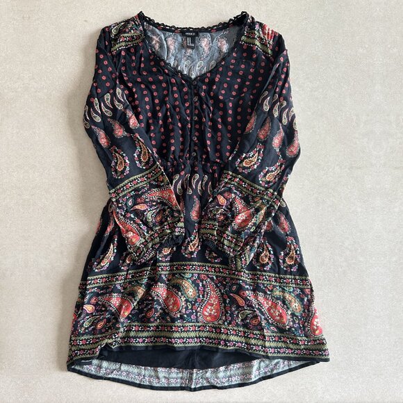Forever 21 Paisley Floral Swing Dress ASO Clary Fray - Picture 2 of 9